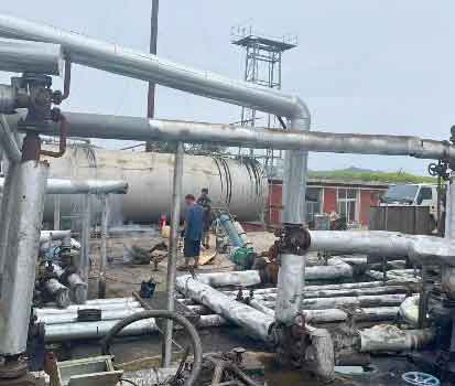 2025年9月25日大連公路瀝青庫導(dǎo)熱油系統(tǒng)整體清洗結(jié)束